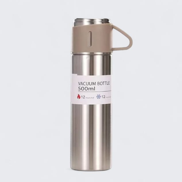 3 in 1 Vacuum Insulated Thermal Flask Set With Cup Set Safe Life